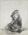 Rembrandt: Kőmellvédre támaszkodó önarckép
